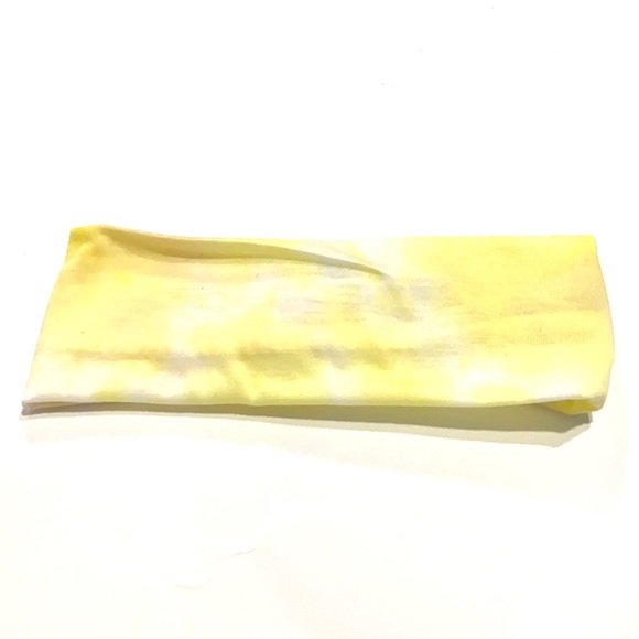 Kids Tye Dye Front Twist Stretch Headband Purple Yellow - Picture 3 of 4